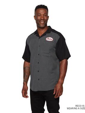Indian Motorcycle Garage Shirt Gray and Black 3XL